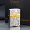 Bật lửa Zorro hoa văn Venetian viền ngang mạ vàng giới hạn Z92067
