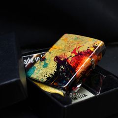 Zippo Tranh Sơn Dầu Chủ Đề Con Hổ Colorful Tiger Design Z164