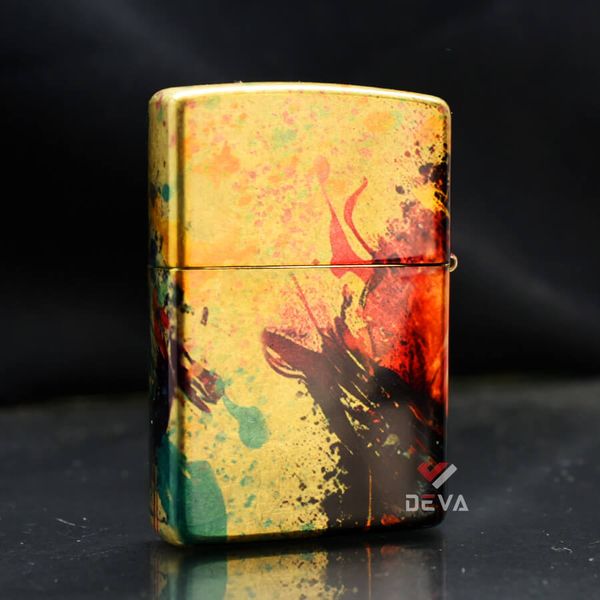 Zippo Tranh Sơn Dầu Chủ Đề Con Hổ Colorful Tiger Design Z164
