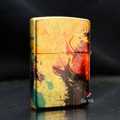 Zippo Tranh Sơn Dầu Chủ Đề Con Hổ Colorful Tiger Design Z164