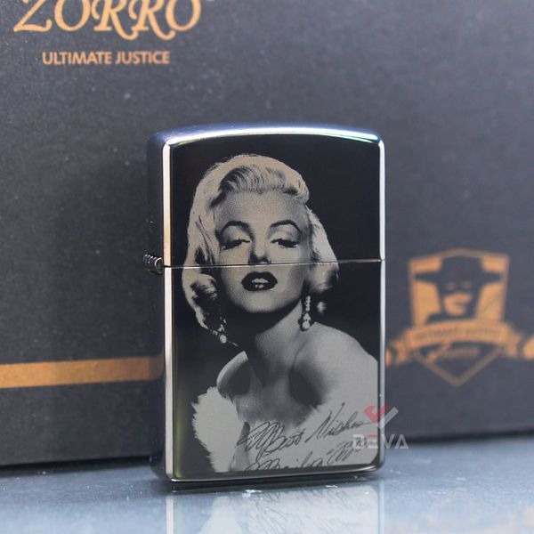 Bật Lửa Chính Hãng Zorro Chủ Đề Nữ Diễn Viên Marilyn Monroe Z9878
