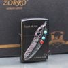 Zorro gắn emblem lông chim thổ dân ốp đá Z9667