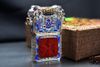 Zippo Lưới Bạc Sơn Mài Con Quay Tứ Đại Thần Thú Cổ Đại ZN379