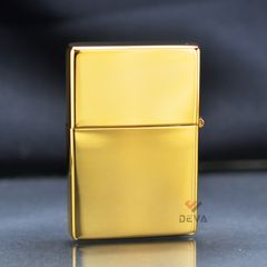 Zippo Vintage Mạ Vàng Ốp Emblem Đại Bàng Tung Cánh ZN144