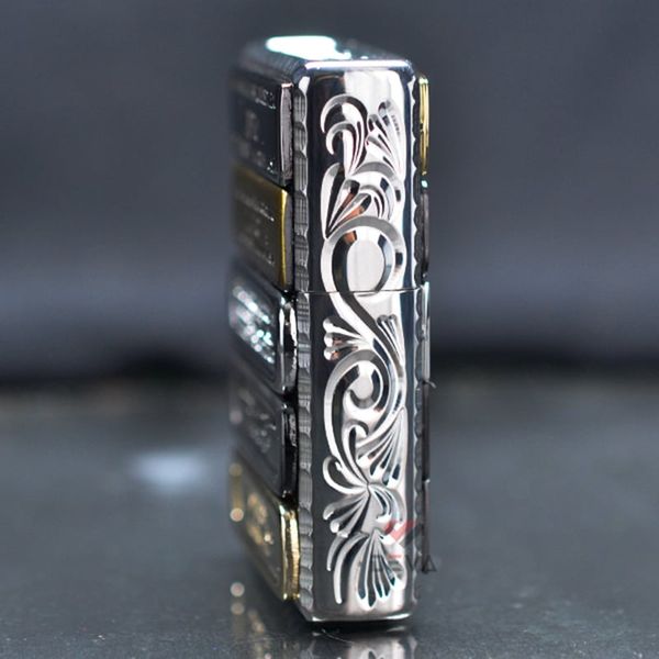 Zippo 2 Đáy Bottomz Up Ốp Mộc Đáy Các Thời Kỳ ZN373