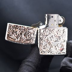 Zippo Mỹ chính hãng mạ vàng khắc sâu hoa mơ Umehana Z225