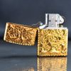Zippo Mỹ chính hãng mạ vàng khắc sâu hoa mơ Umehana Z225