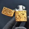 Zippo Mỹ chính hãng mạ vàng khắc sâu hoa mơ Umehana Z225