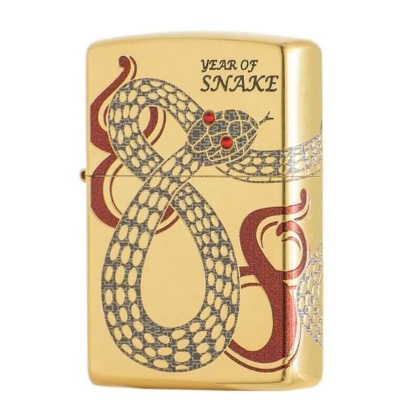 Zippo Year of the Snake 2025 Gold Plating Asia Limited Edition Z190