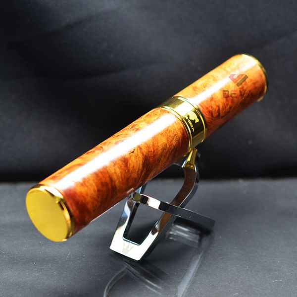 Ống đựng Xì Gà 1 điếu gỗ nu hoa huyết long OG01