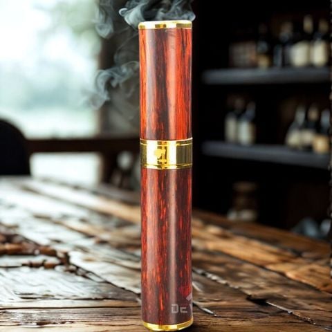 Ống đựng Xì Gà 1 điếu gỗ cẩm lông chuột OG02