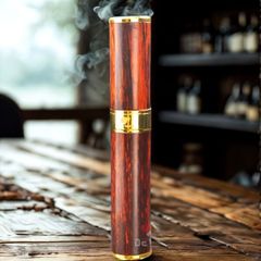 Ống đựng Xì Gà 1 điếu gỗ cẩm lông chuột OG02