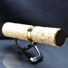 Ống xương đựng Cigar 1 điếu cao cấp khắc nổi tứ linh OX01