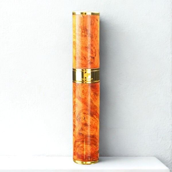 Ống đựng Xì Gà 1 điếu gỗ nu hoa huyết long OG01