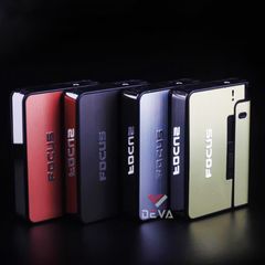 Hộp đựng thuốc lá Focus chứa 10 điếu thuốc loại 6.5mm kèm bật lửa JD-YH001