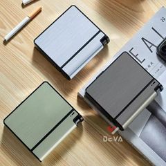 Hộp đựng thuốc lá Focus nguyên bao 20 điếu loại 6.5mm kèm bật lửa JD YH103