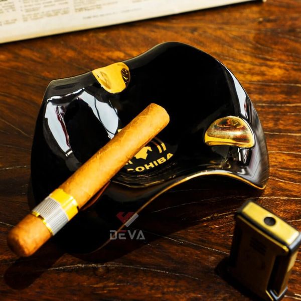 Gạt tàn sứ 3 điếu kỷ niệm 55th thành lập hãng Cohiba G309