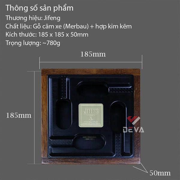 Gạt tàn Cigar gỗ 4 điếu Jifeng JF 2016