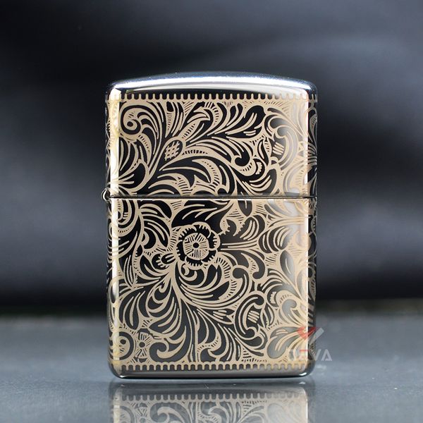 Zippo Armor Kỷ Niệm 45 Năm Hoa Văn Venetian 45th Anniversary Z335