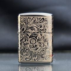 Zippo Armor Kỷ Niệm 45 Năm Hoa Văn Venetian 45th Anniversary Z335