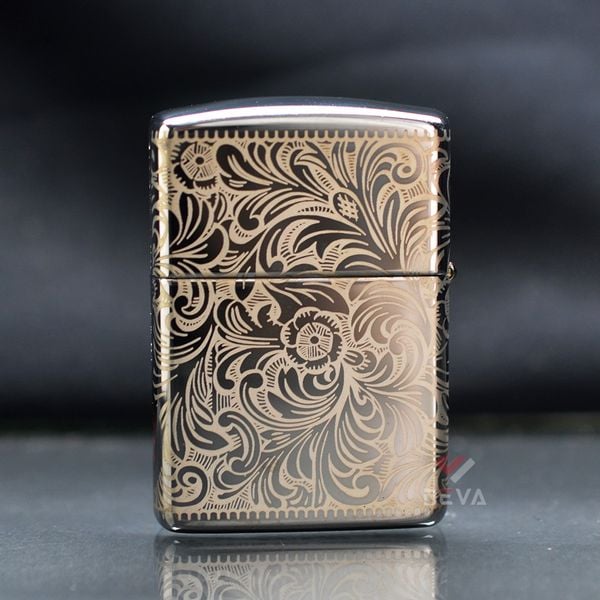 Zippo Armor Kỷ Niệm 45 Năm Hoa Văn Venetian 45th Anniversary Z335