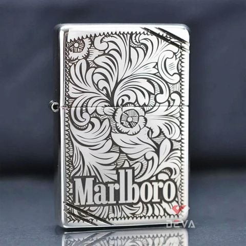 Bạc khối chặt góc khắc hoa văn Marlboro BK60