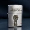 Zippo Khắc Laser Logo Cúp Bóng Đá Thế Giới World Cup 2018 Russia ZK24