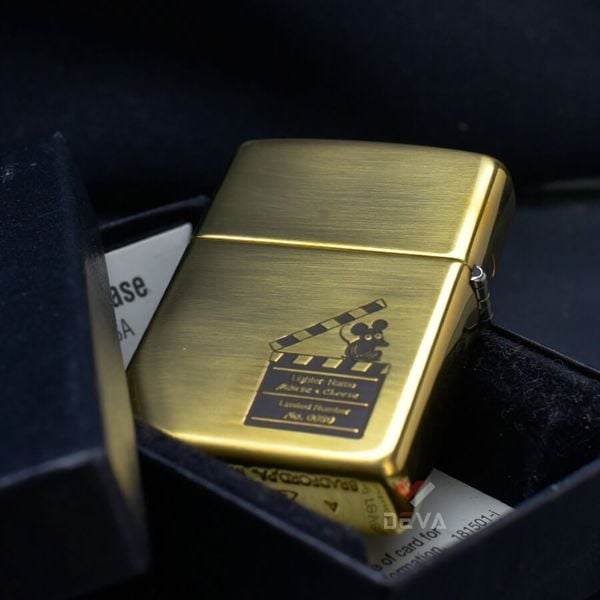 Zippo Amror Khắc Chủ Đề Chuột và Pho Mát Mouse And Cheese ZD75