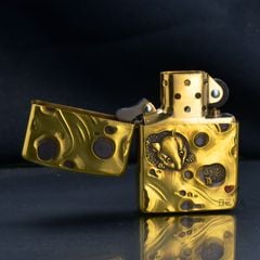 Zippo Amror Khắc Chủ Đề Chuột và Pho Mát Mouse And Cheese ZD75