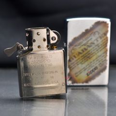 Zippo Mạ Chrome In Bảo Hành Trọn Đời Lifetime Guarantee Z23