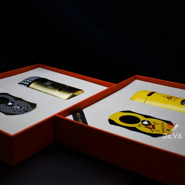 Set phụ kiện Cigar 2 món bật lửa và dao cắt GF 002