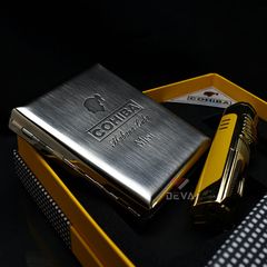 Set phụ kiện Cigar 2 món bật lửa và hộp đựng thuốc Cohiba HB YH 990