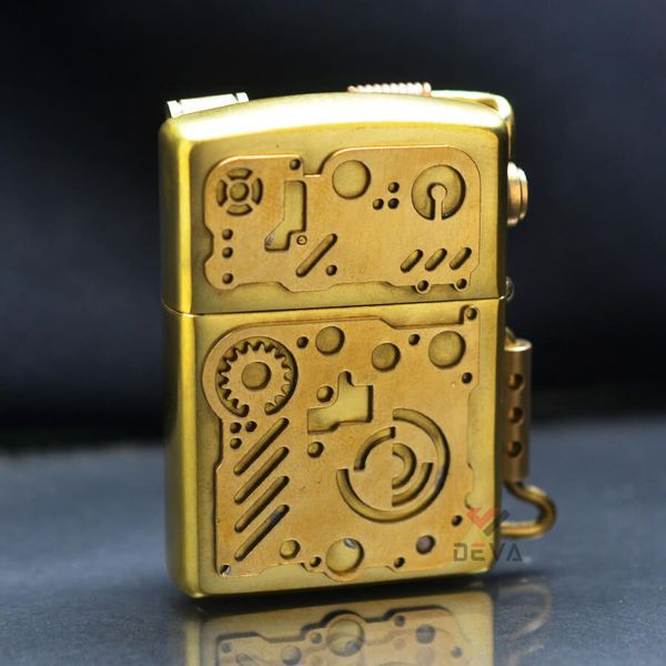 Set Bật Lửa Zippo Armor Phong Cách Steampunk Độc Đáo ZN235