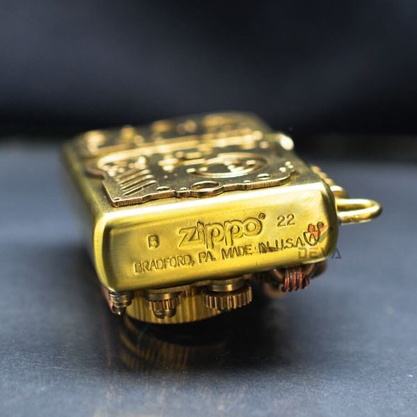 Set Bật Lửa Zippo Armor Phong Cách Steampunk Độc Đáo ZN235
