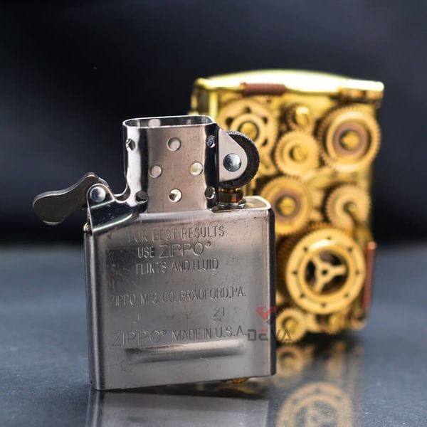 Set Bật Lửa Zippo Armor Phong Cách Steampunk Độc Đáo ZN235