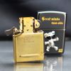 Set Bật Lửa Zippo Ốp Emblem Gấu Bạc Kèm Kính Mắt Cao Cấp ZN143