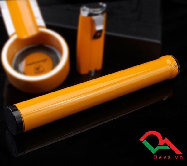 Set gạt tàn, bật lửa, ống đựng xì gà 3 món Cohiba T303