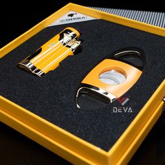 Set Phụ Kiện Xì Gà Dao Cắt Bật Lửa 2 món T-14A