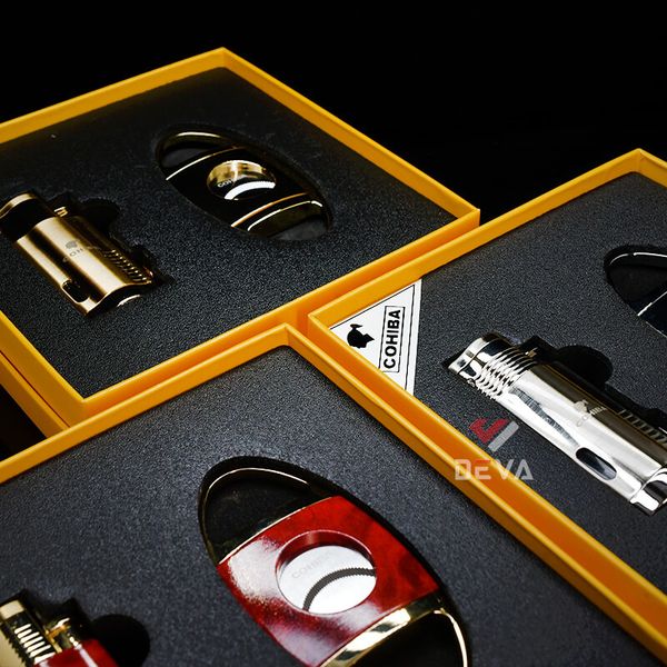 Set 2 món bật lửa và dao cắt Cohiba T14