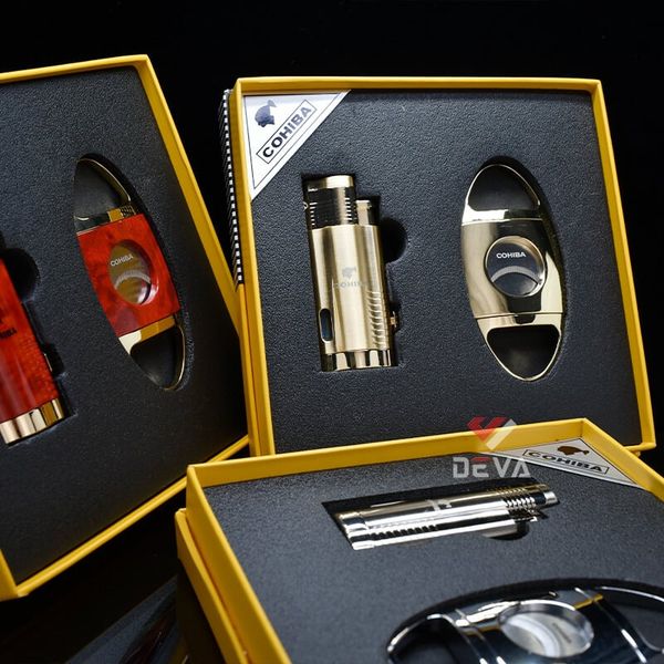Set 2 món bật lửa và dao cắt Cohiba T14