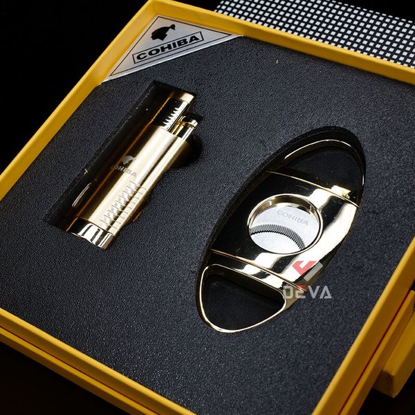 Set 2 món bật lửa và dao cắt Cohiba T14