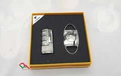 Set phụ kiện xì gà bật lửa và dao cắt 2 món HB 998