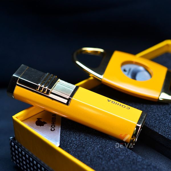 Set phụ kiện 2 món dao cắt và bật lửa Cohiba HB 3020