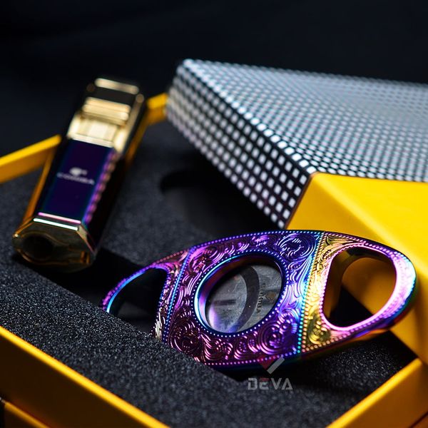 Set phụ kiện 2 món dao cắt và bật lửa Cohiba HB 3020