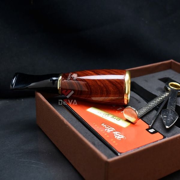 Set tẩu Cigar thân gỗ Freesize kèm lọc và dụng cụ vệ sinh TG24