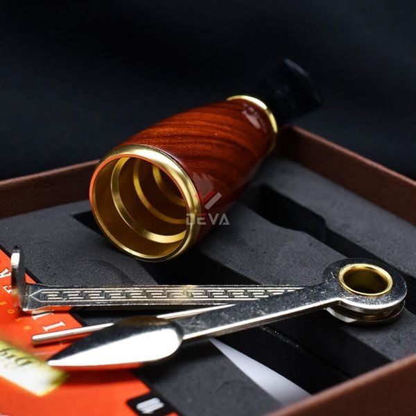 Set tẩu Cigar thân gỗ Freesize kèm lọc và dụng cụ vệ sinh TG24