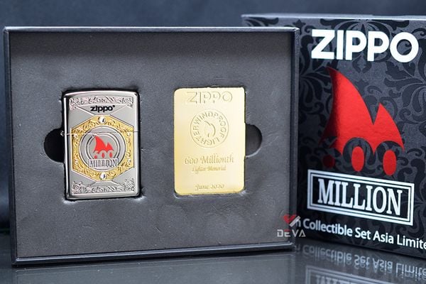 Set Zippo kỷ niệm chiếc bật lửa 600 triệu bản giới hạn Asia Million Collectible Z373