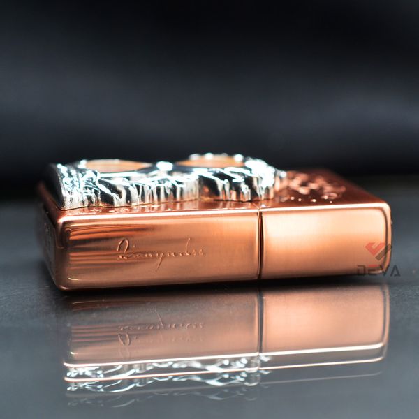 Set Zippo Vintage Đồng Đỏ Chủ Đề Đồng Hồ Cát Thời Gian ZN121