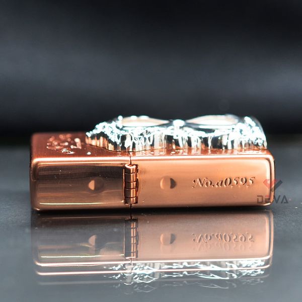 Set Zippo Vintage Đồng Đỏ Chủ Đề Đồng Hồ Cát Thời Gian ZN121