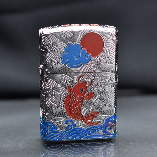 Zorro khắc 5 mặt chủ đề cá chép dưới trăng Z92035